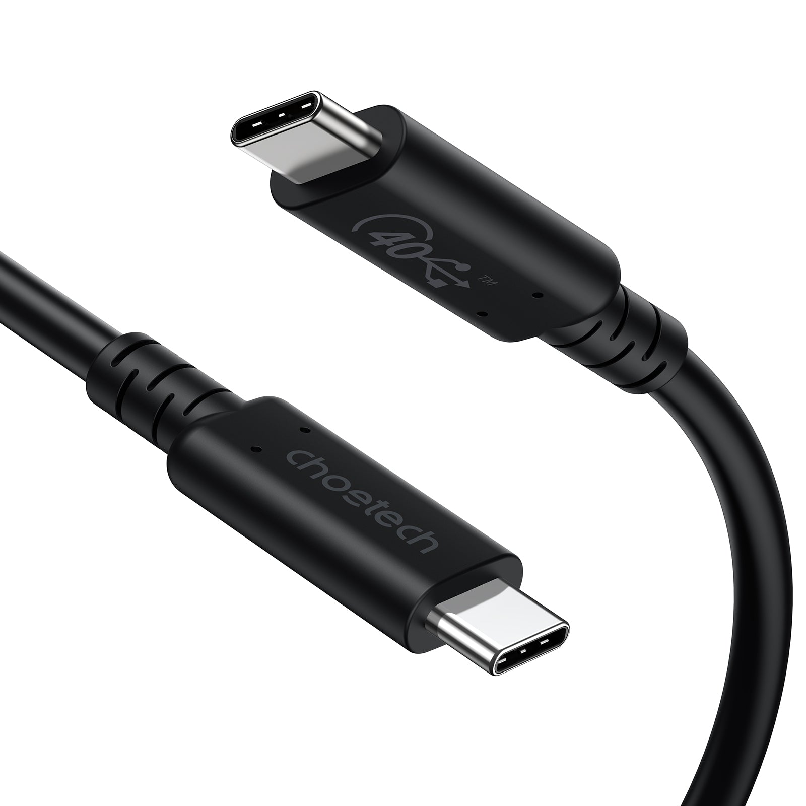 CHOETECH XCC-1028 USB-C to USB-C 100W cable, 0.8M length, designed for high-speed data transfer and power delivery.